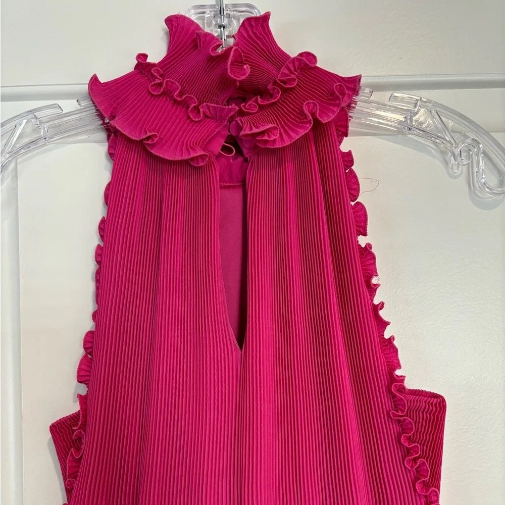 UNGARO Ruffle Dress - Picture 4 of 8